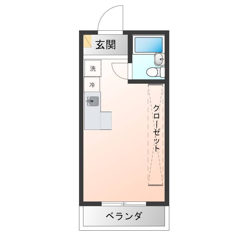 カウンターキッチンでワンルームの暮らしが充実します