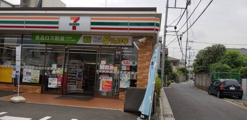 歩いて１分くらいにコンビニがあります。