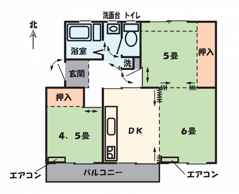 間取り図作成しました。不明点があればお問い合わせください。