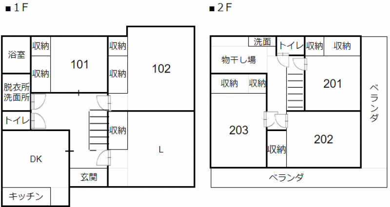 2F 201号室のお部屋を募集中です！