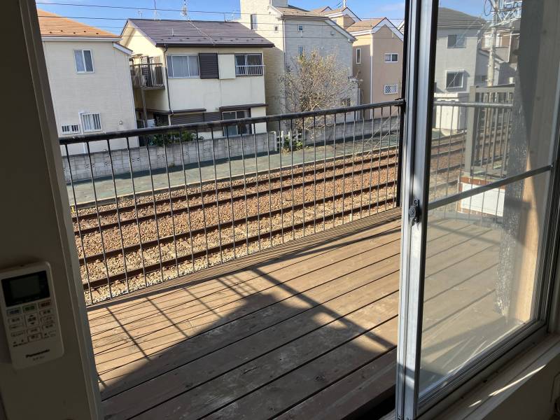 ベランダ　陽当たり良好です。