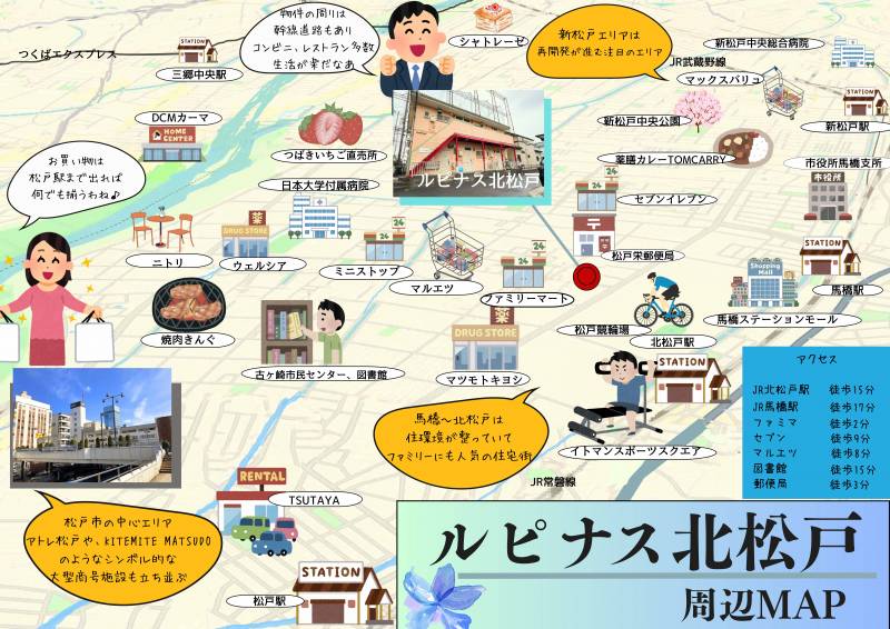 買い物等便利な閑静な住宅街！松戸競輪も徒歩圏ですよ！