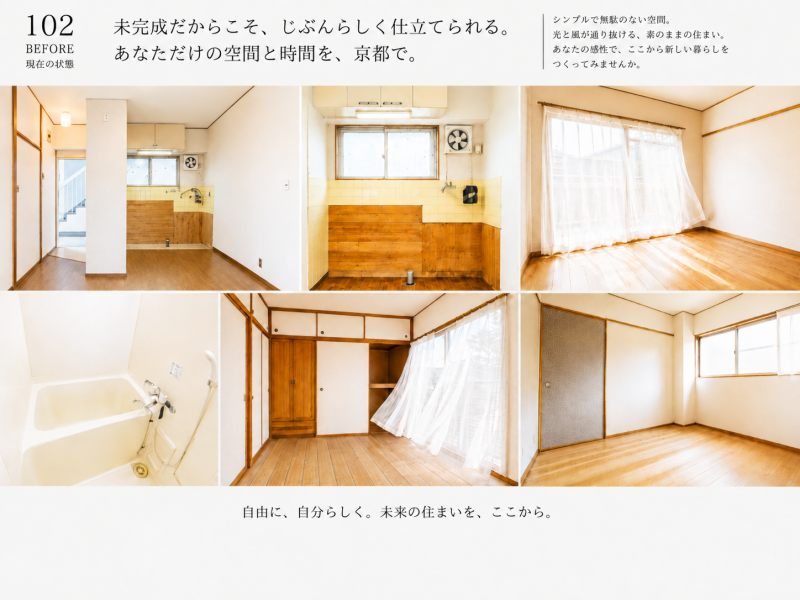 現状画像。南向き☀️好きな壁や床を選び自分だけの居場所を