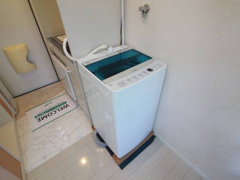 洗濯機。家電付きの為すぐに新生活が始められます