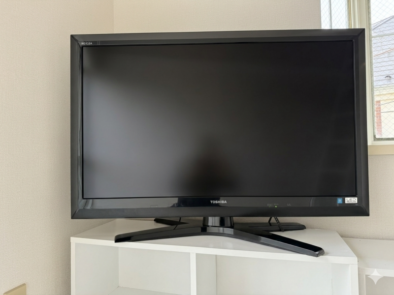 希望者には42型TVを無料貸与出来ます