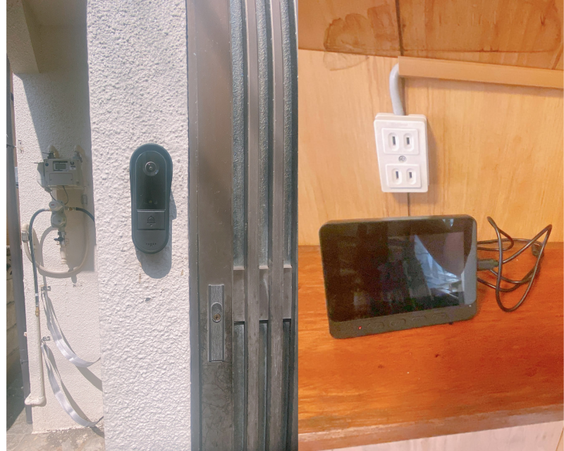 テレビモニターインターホンつき