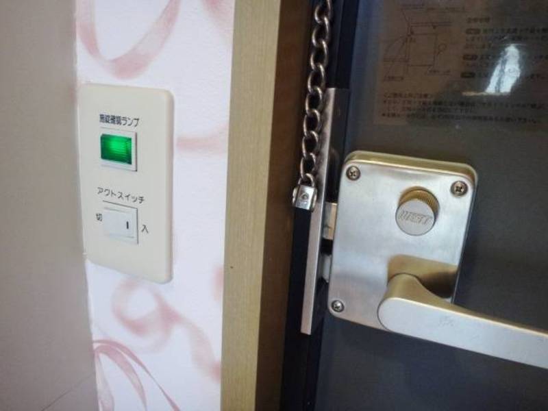 鍵と連動で照明が点きます！