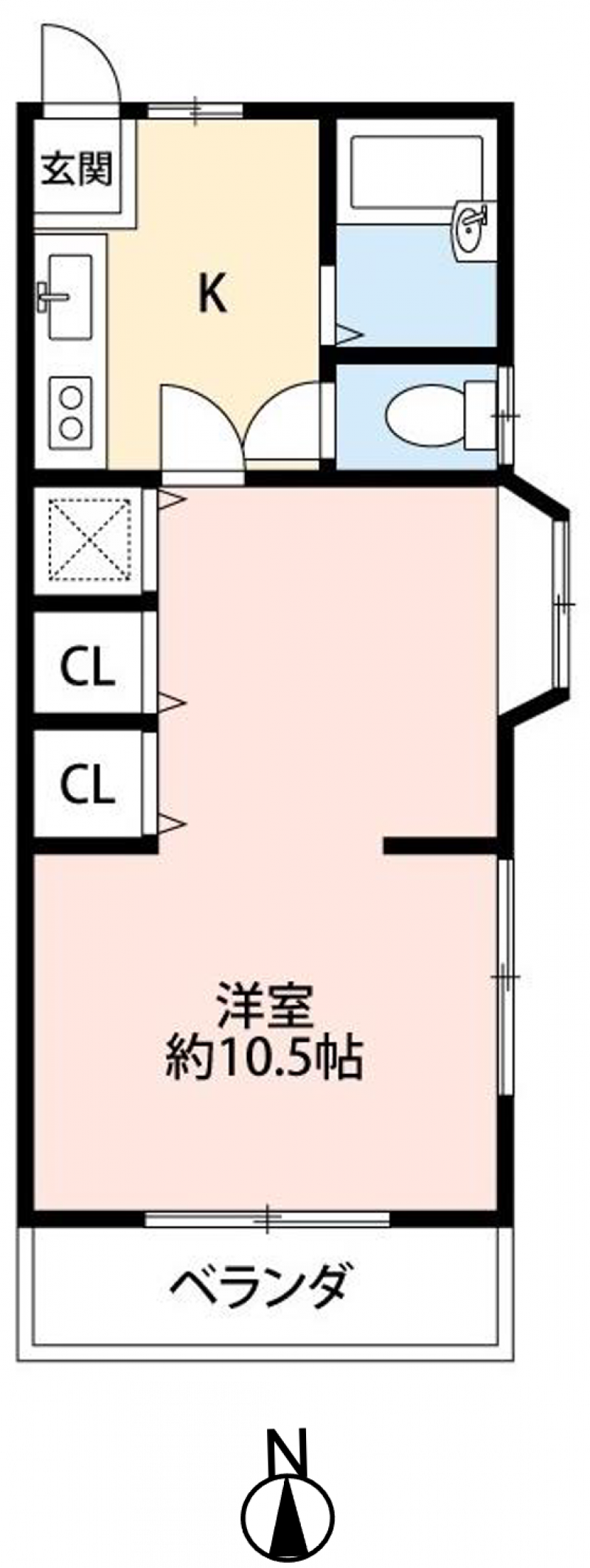　　１０１号室間取り図