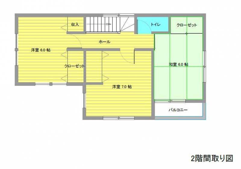 2Fの間取り図