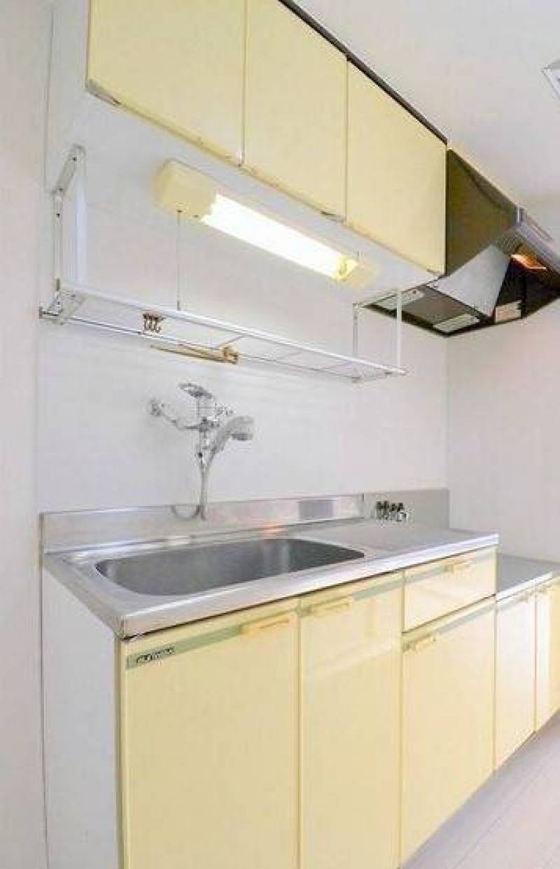 二口コンロがおけるシンプルキッチン