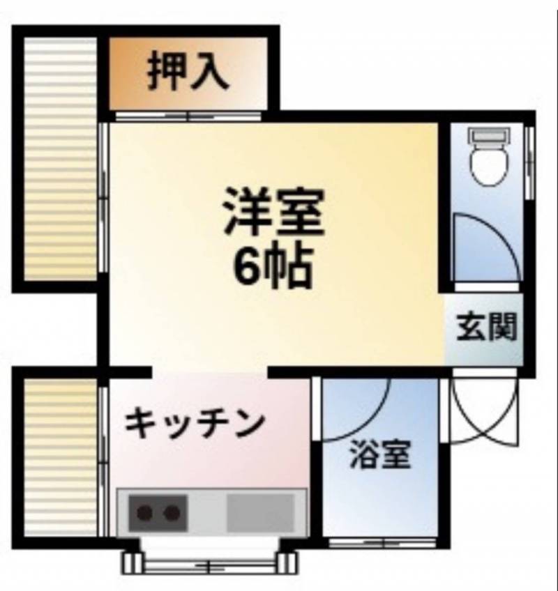 101号室間取り図