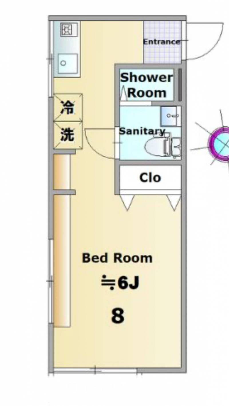 こちらの反転の間取りになります。