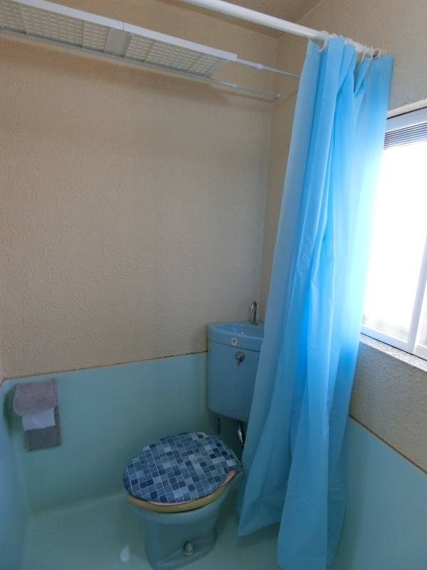 トイレはシャワーカーテン、収納棚、内窓つきで安心