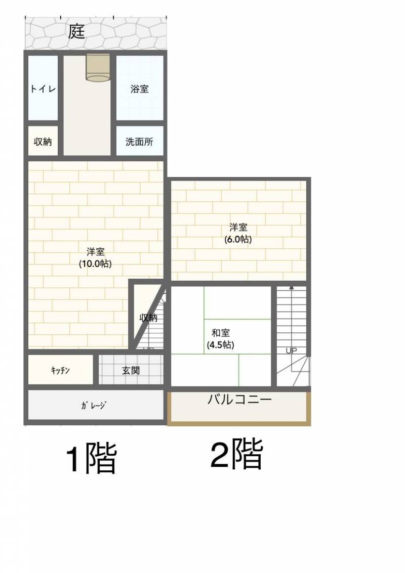 専用庭、室内洗濯機、バイク自転車置き場あります！