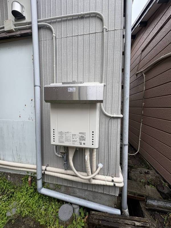 屋外給湯器を新設　屋外型給湯器で一酸化炭素中毒の心配なし