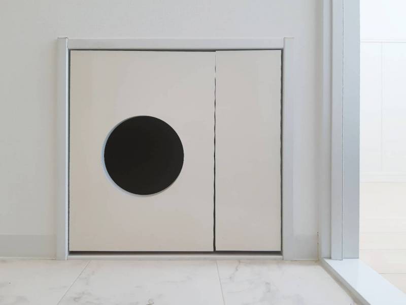 猫ちゃん用トイレスペース完備！トイレを簡単に引出せ掃除が楽♪