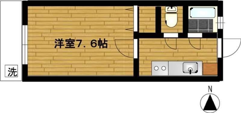洋室7.6帖