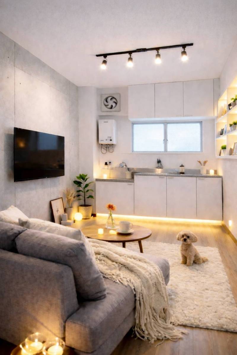 調光可能な間接照明でお好みの癒し空間を演出⭐