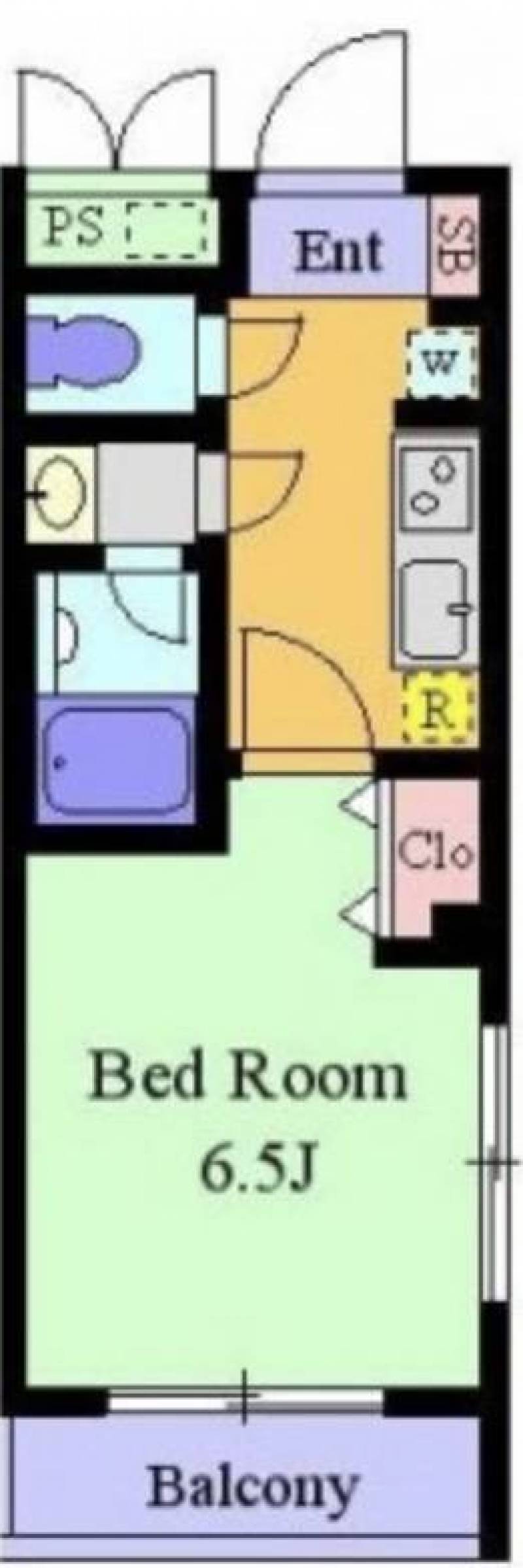 キッチンと居室堺がドア付きでクッキング匂いが漏れにくい