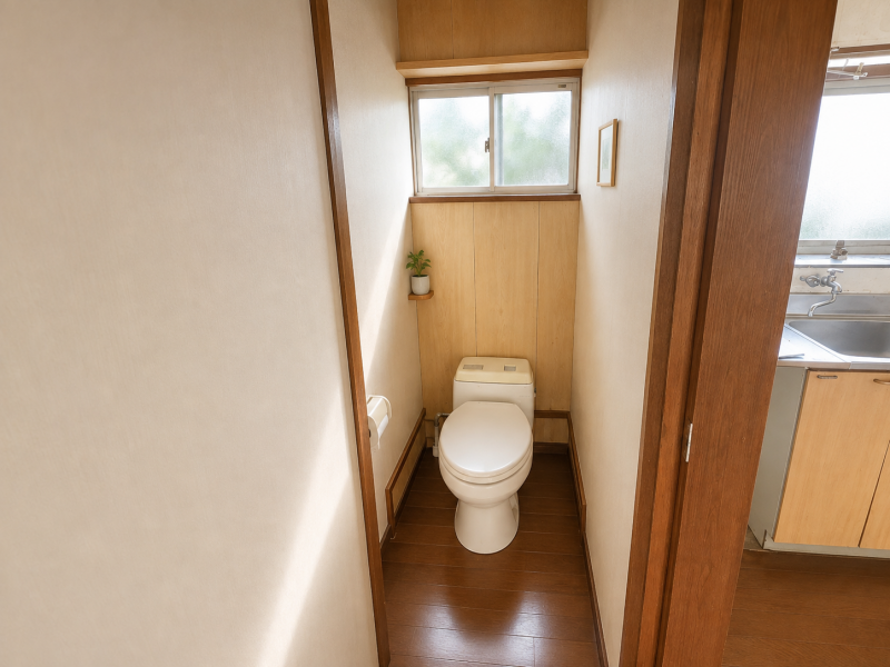 お手洗いは汲み取りですが洋式です。