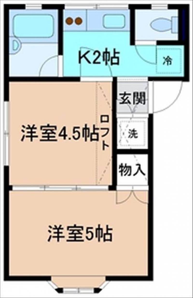ロフト付の２K
