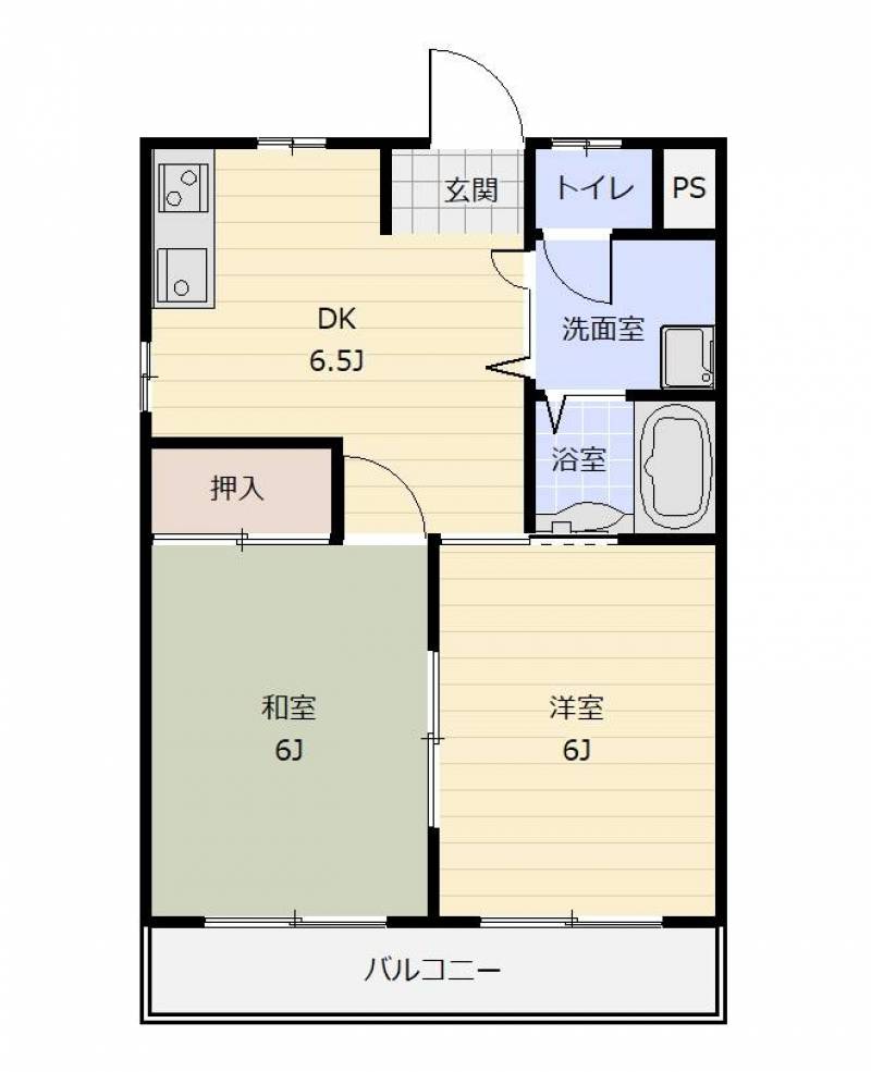 各室が独立した住みよい間取り。