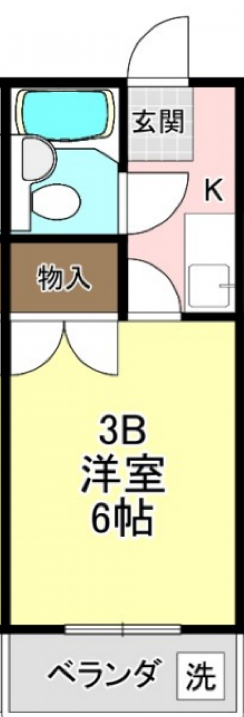 ハウスＭ_1K共通間取り