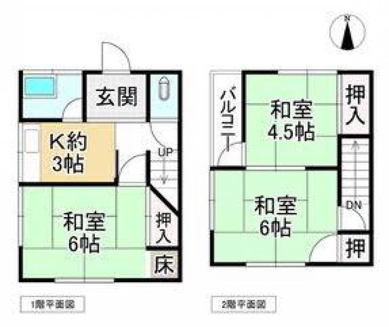 1階和室とキッチンは、リフォームによりつなげて1室にします。