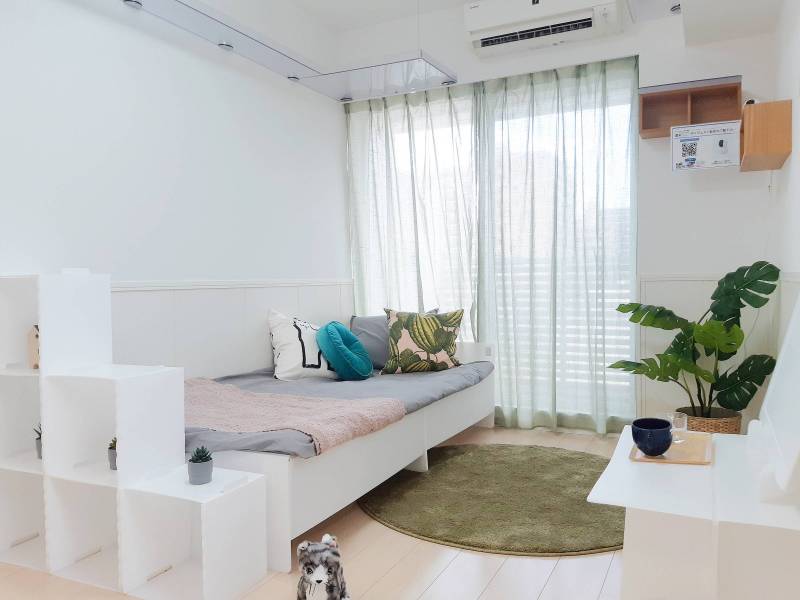 イメージ用段ボール製家具を配置してます♪猫ちゃん用登棚有り！