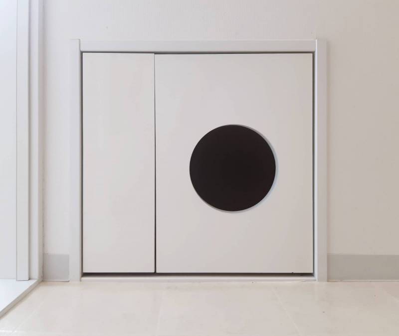 猫ちゃん用トイレスペース完備！トイレを簡単に引出せ掃除が楽♪