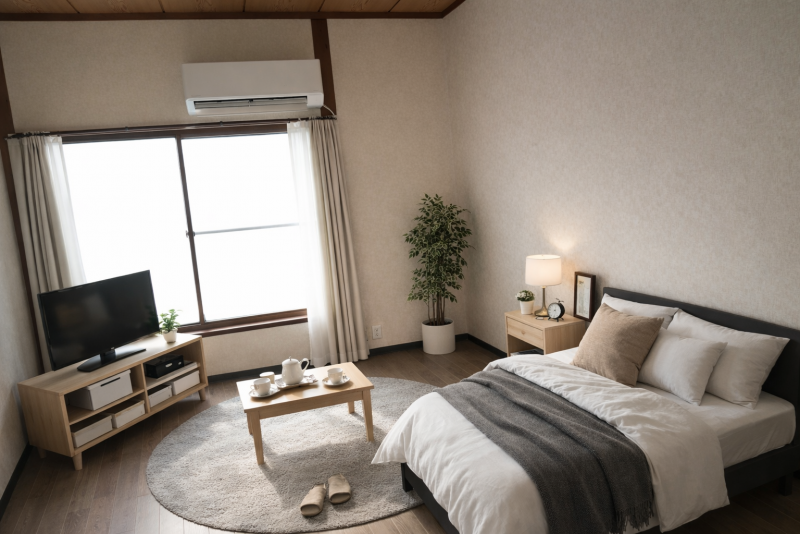 和室を洋室にリノベしました！エアコンも設置済です♪