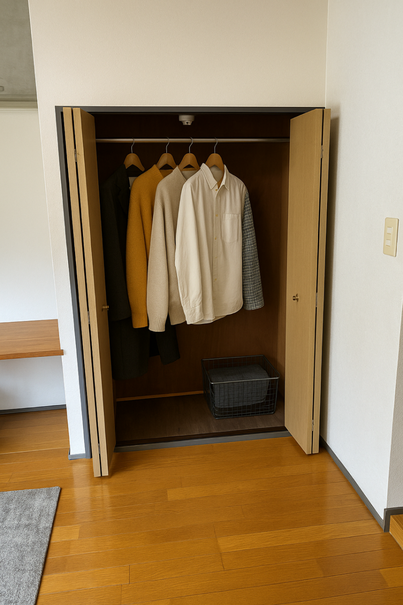 大容量のクローゼット（インテリア・家具類は含まれません）