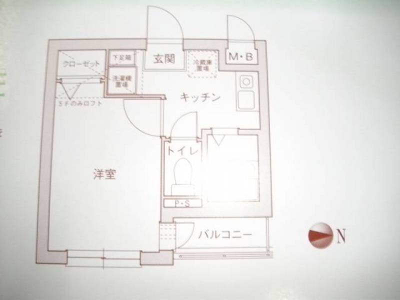 パステージ大正５０３号室　間取り図