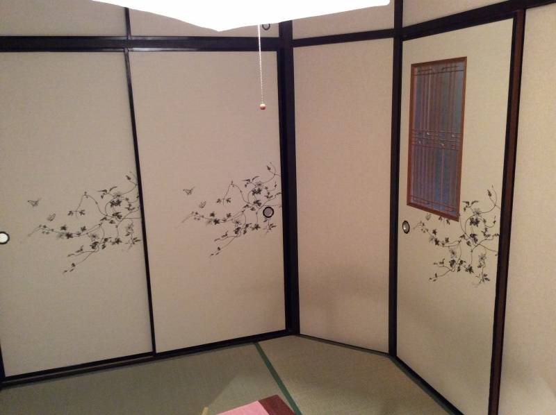 障子が評判いいです。