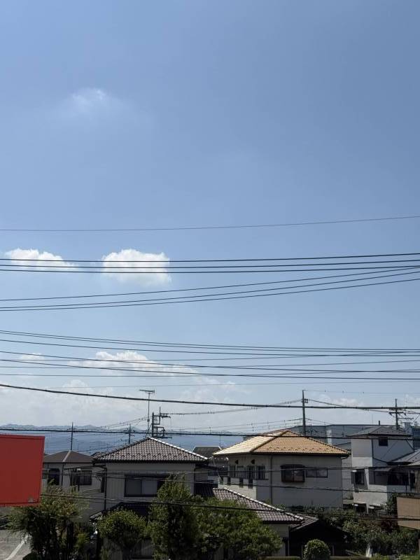 秩父の山々が見えます。