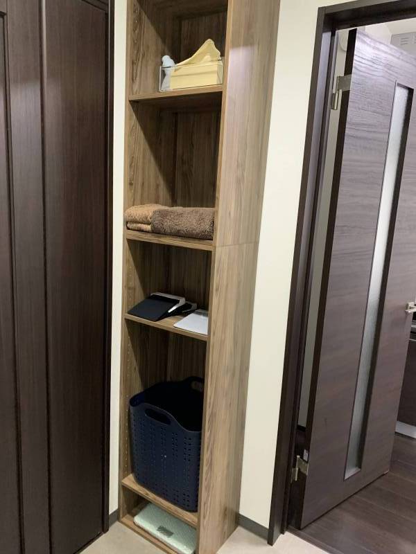 リネン庫あり。つまり外着は持込まずそのまま入浴可能。