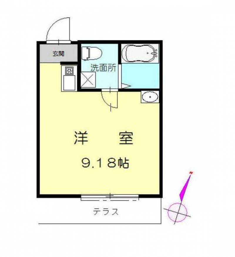 トイレ、バス、洗面台が別です。