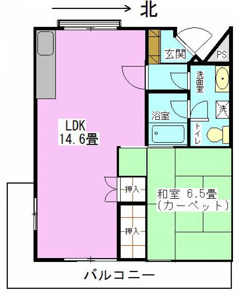 1LDKです