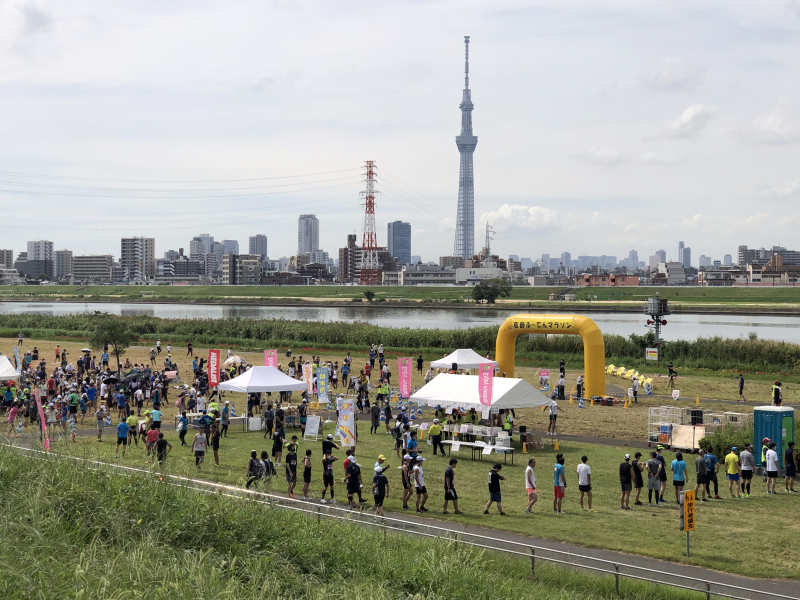 河川敷では、よくマラソン大会等のイベントがあります♪