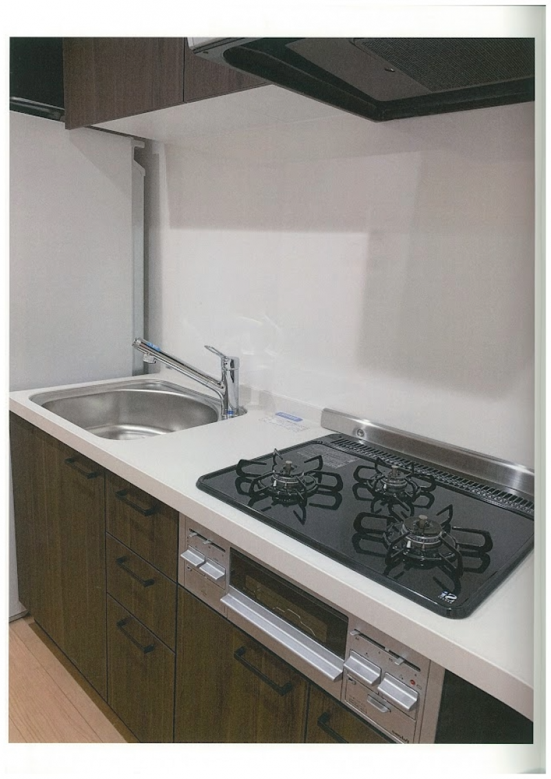 ハイグレード仕様システムキッチン(3口コンロ・浄水器内蔵)