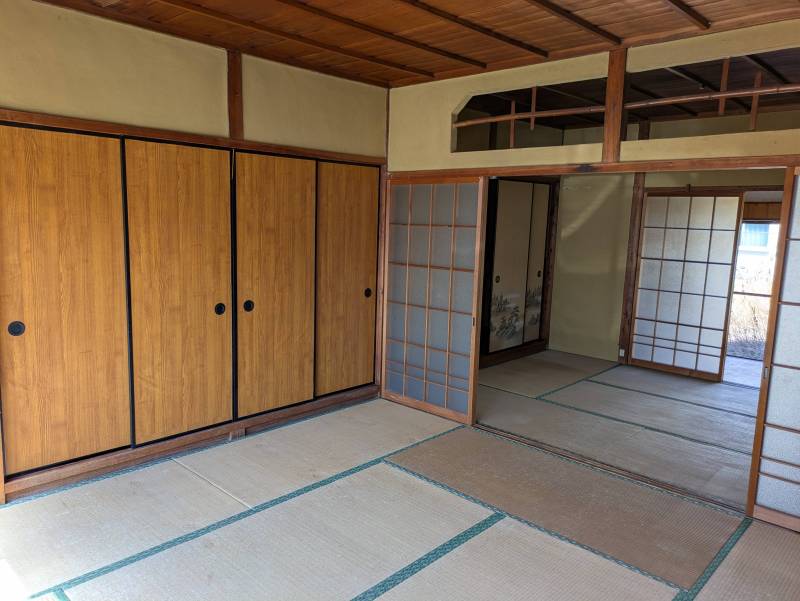 落ち着く和室に大容量の収納！