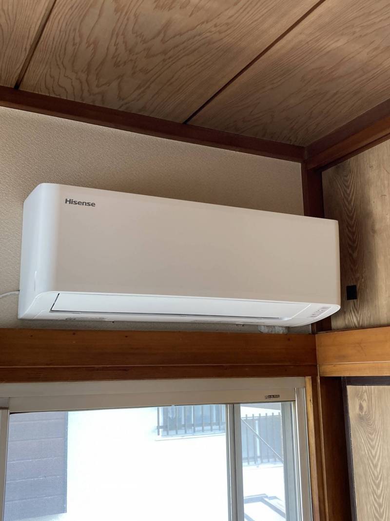 新品　エアコン
2.5kw8畳用（この部屋は6畳）