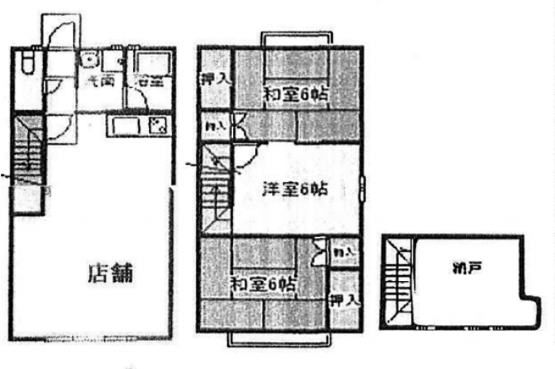 屋根裏部屋があります。駐車場も1台無料です。