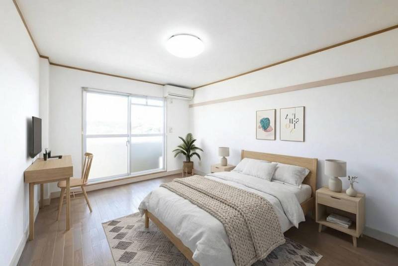 ※実際のお部屋には家具・家電は付きません。