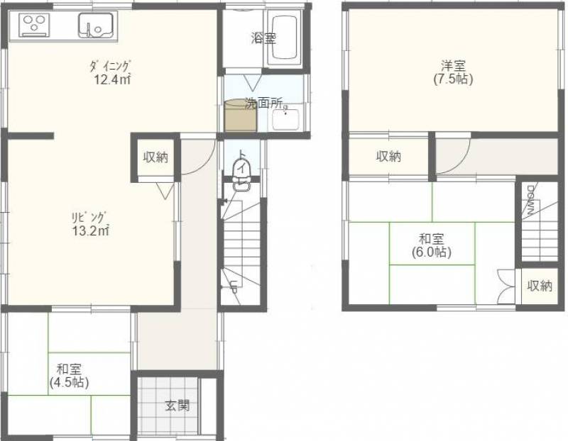 部屋数が多くゆったり暮らせます♪