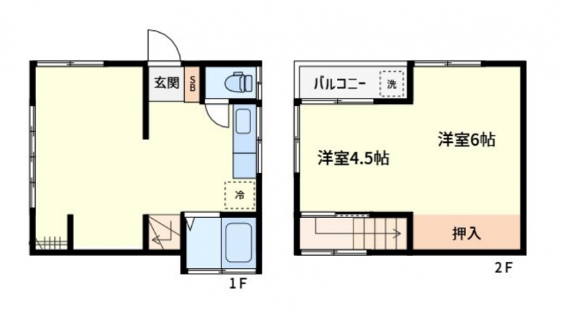 2階は10.5畳の大空間洋室、開口部が多い明るいお部屋です。