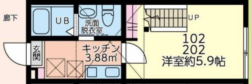 ロフトと合わせて25.2㎡を確保♪