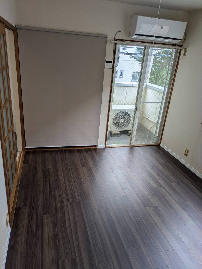居室。洋室化工事完了