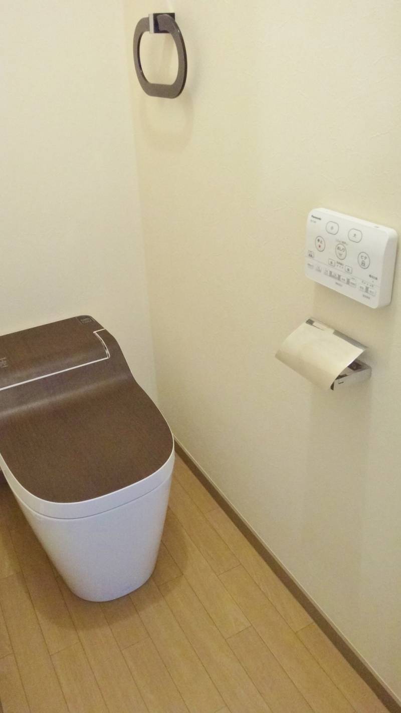 自動洗浄！の機能が付いたトイレ