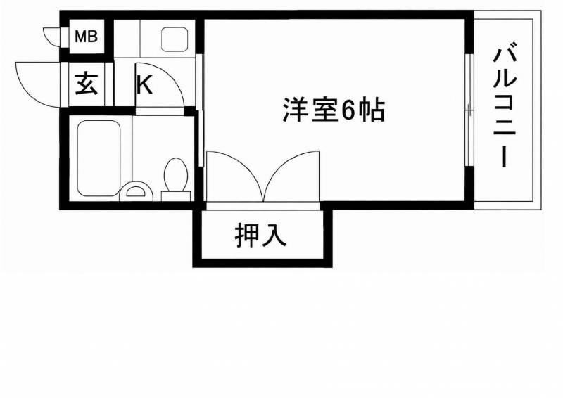 1K　16.5㎡